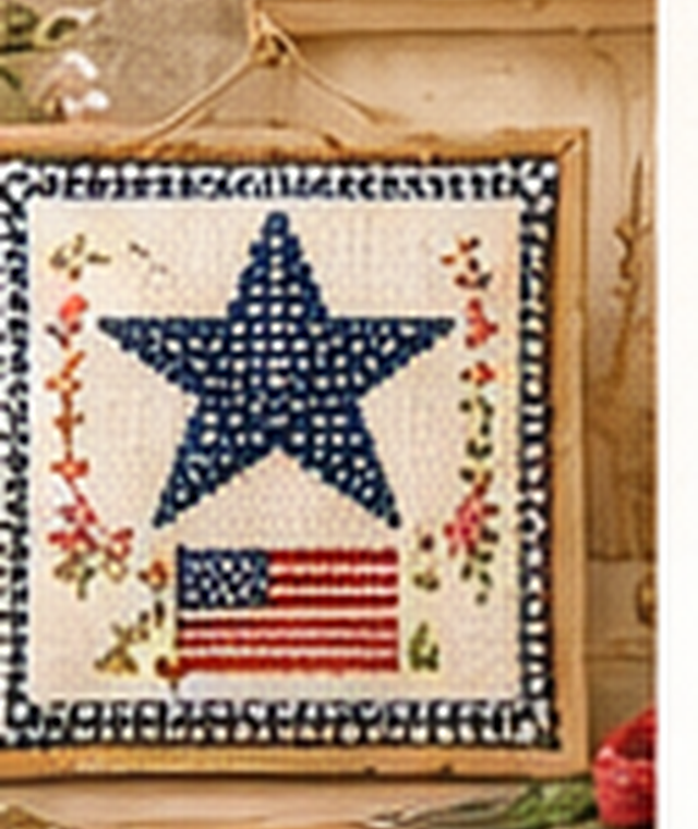 Patriotic cross-stitch pattern