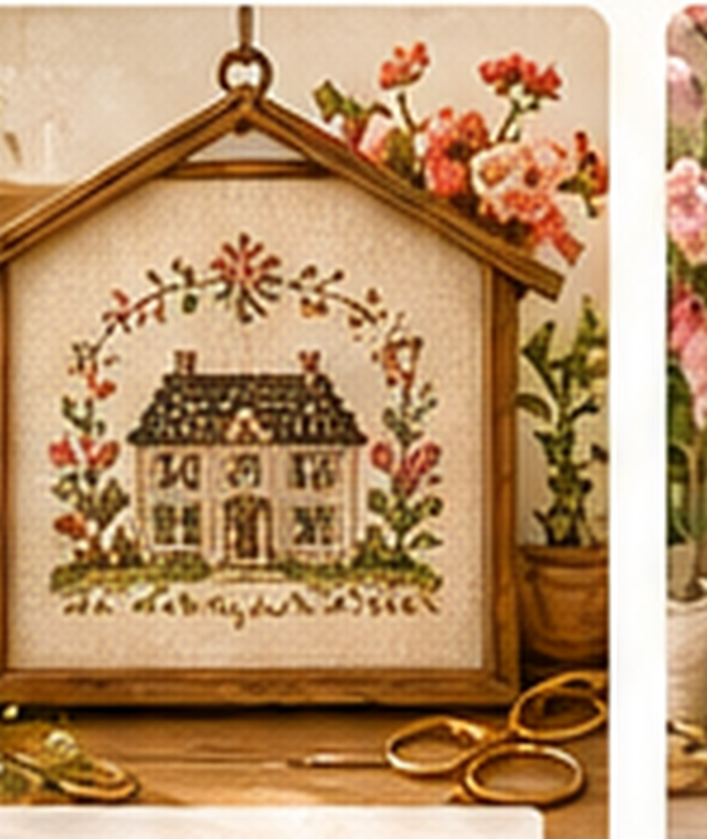 Sampler cross-stitch pattern